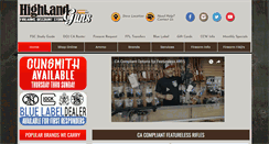 Desktop Screenshot of highlandgun.com