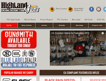 Tablet Screenshot of highlandgun.com